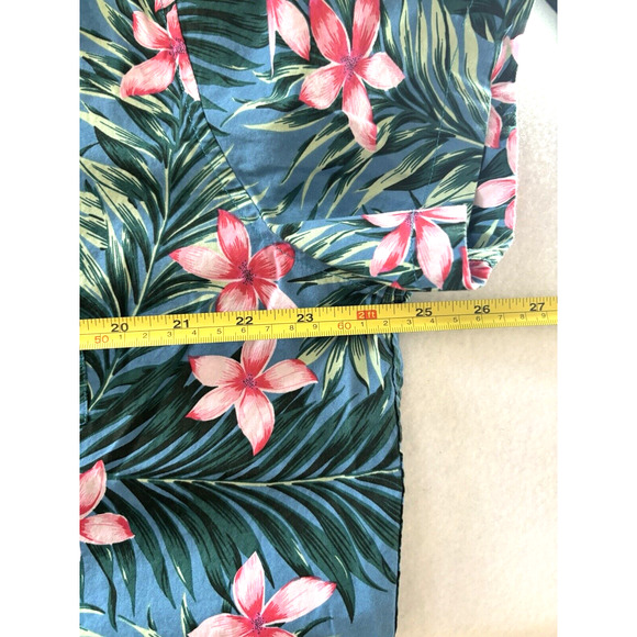 J. Crew Flex Washed Hawaiian Shirt XXL Slim Fit Tropical Floral Magnum PI 80's - Picture 3 of 6